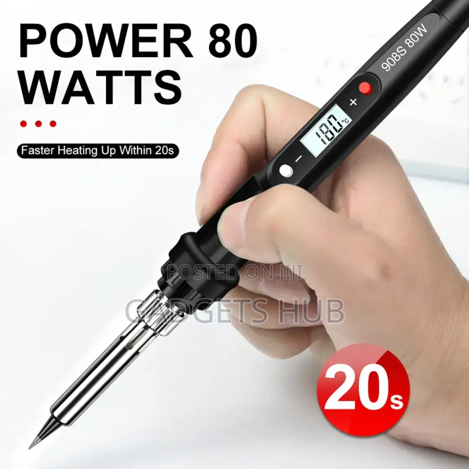 80W Digital Soldering Iron Kit Temperature
Adjustable
