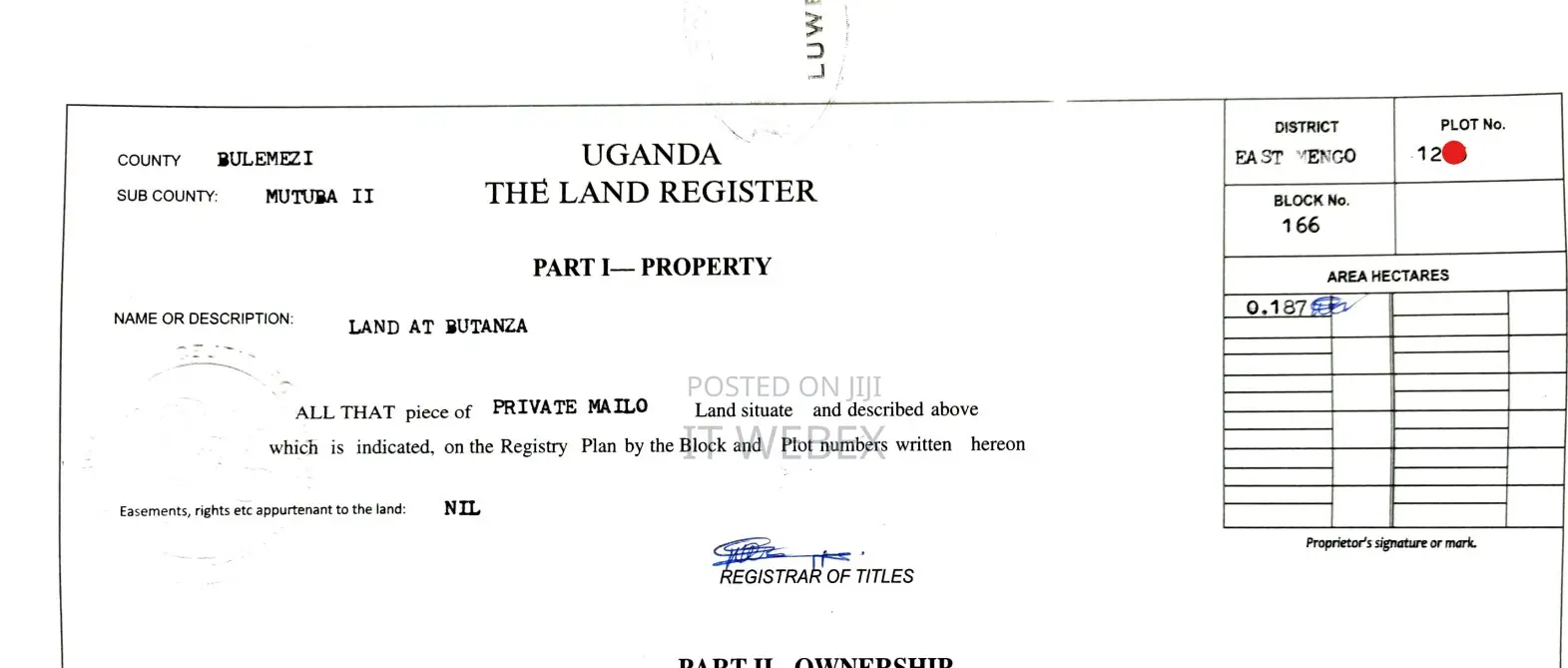 Titled Land a House. Good for Residential, Farming, Business