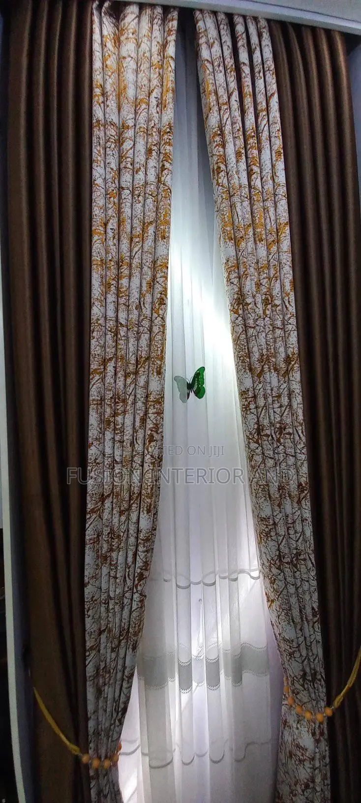 Brown Mix and Match Curtains