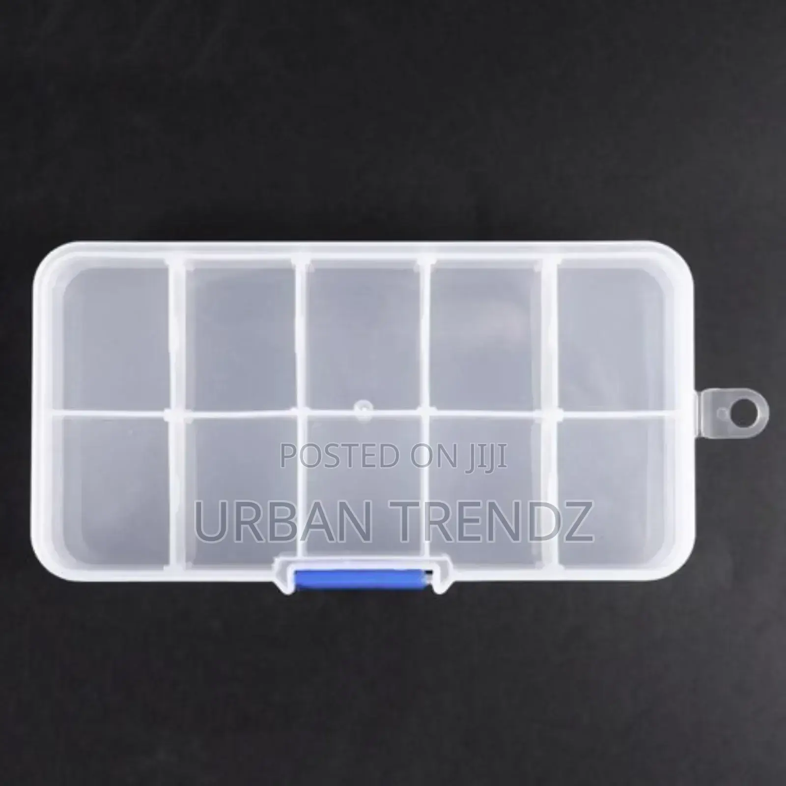 1 To 10 Compartment Plastic Storage Box Transparent