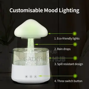 Mushroom Rain Electric Aroma Diffuser Colorful
Night Light