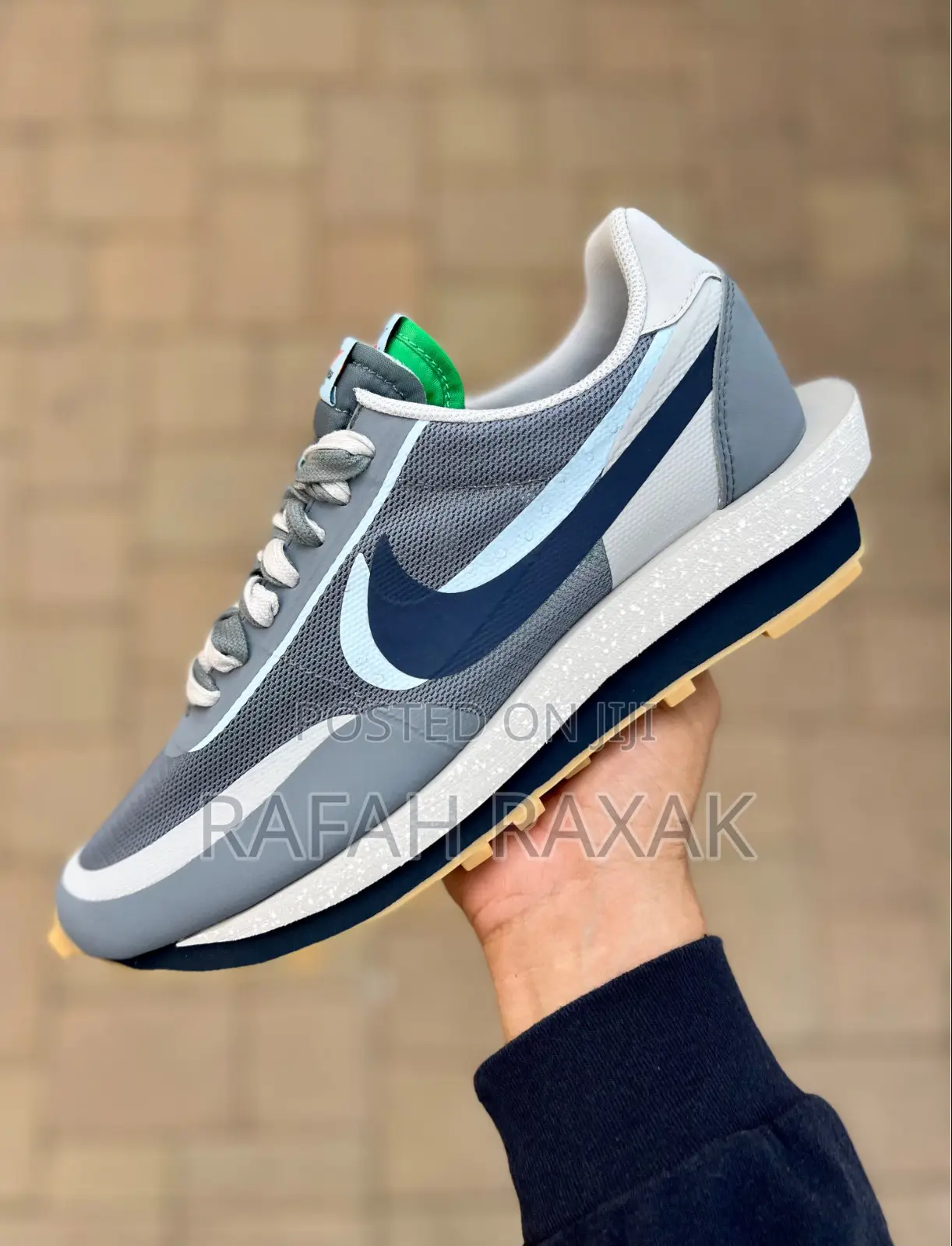 Original Cool Grey Nike Sacai X Clot X Ldwaffle Sneakers