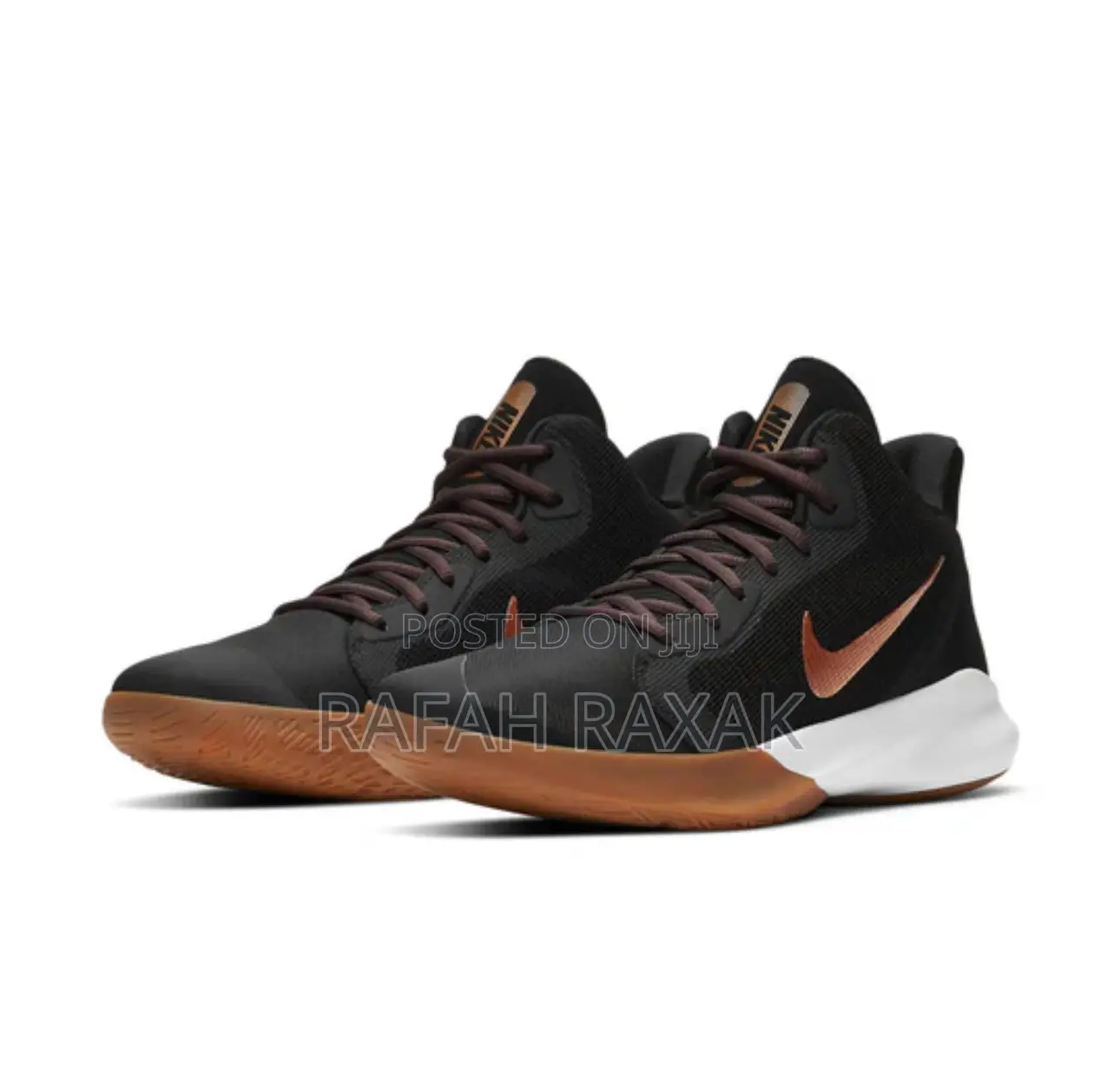 Original Nike Precision 3 Black/Gold Basketball Sneakers
