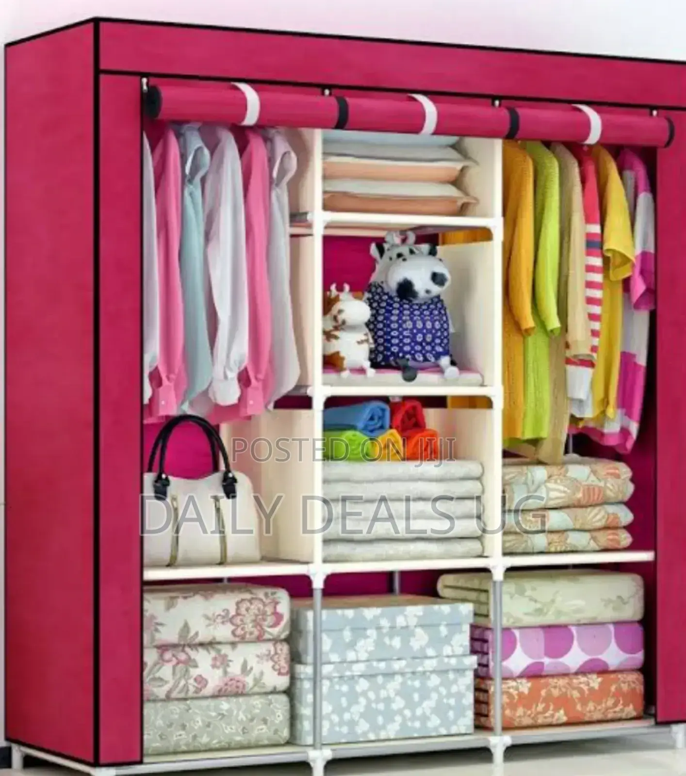 Pink Portable Wardrobe