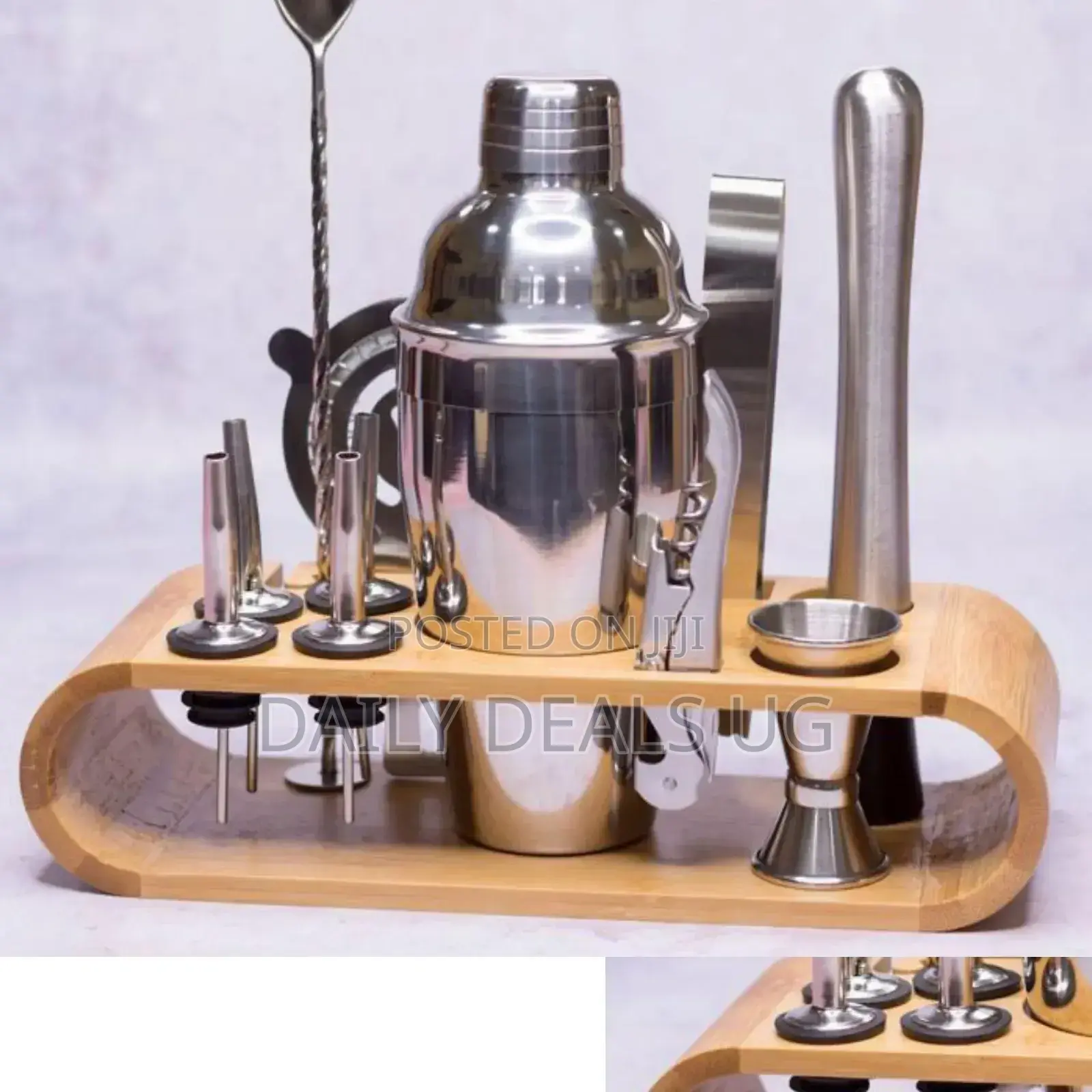 Stainless Cocktail Shaker Bottle Set