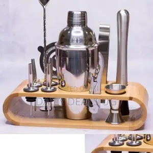 Stainless Cocktail Shaker Bottle Set