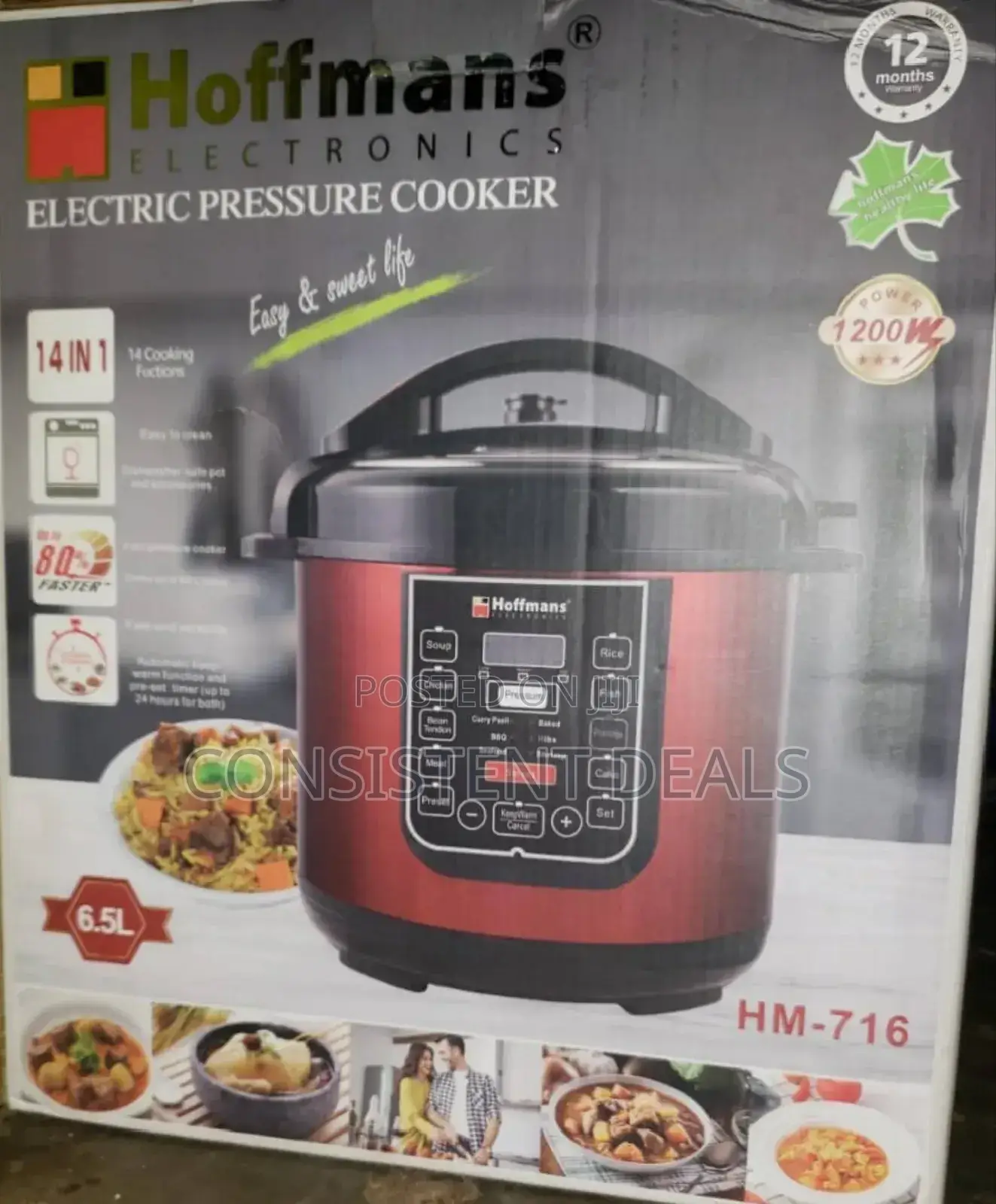 Hoffman 14in1 Electric Pressure Cooker