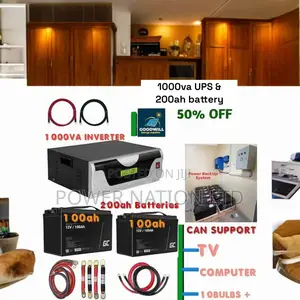 1000va UPS and 200ah Battery Power Back System (100ah 2pcs)