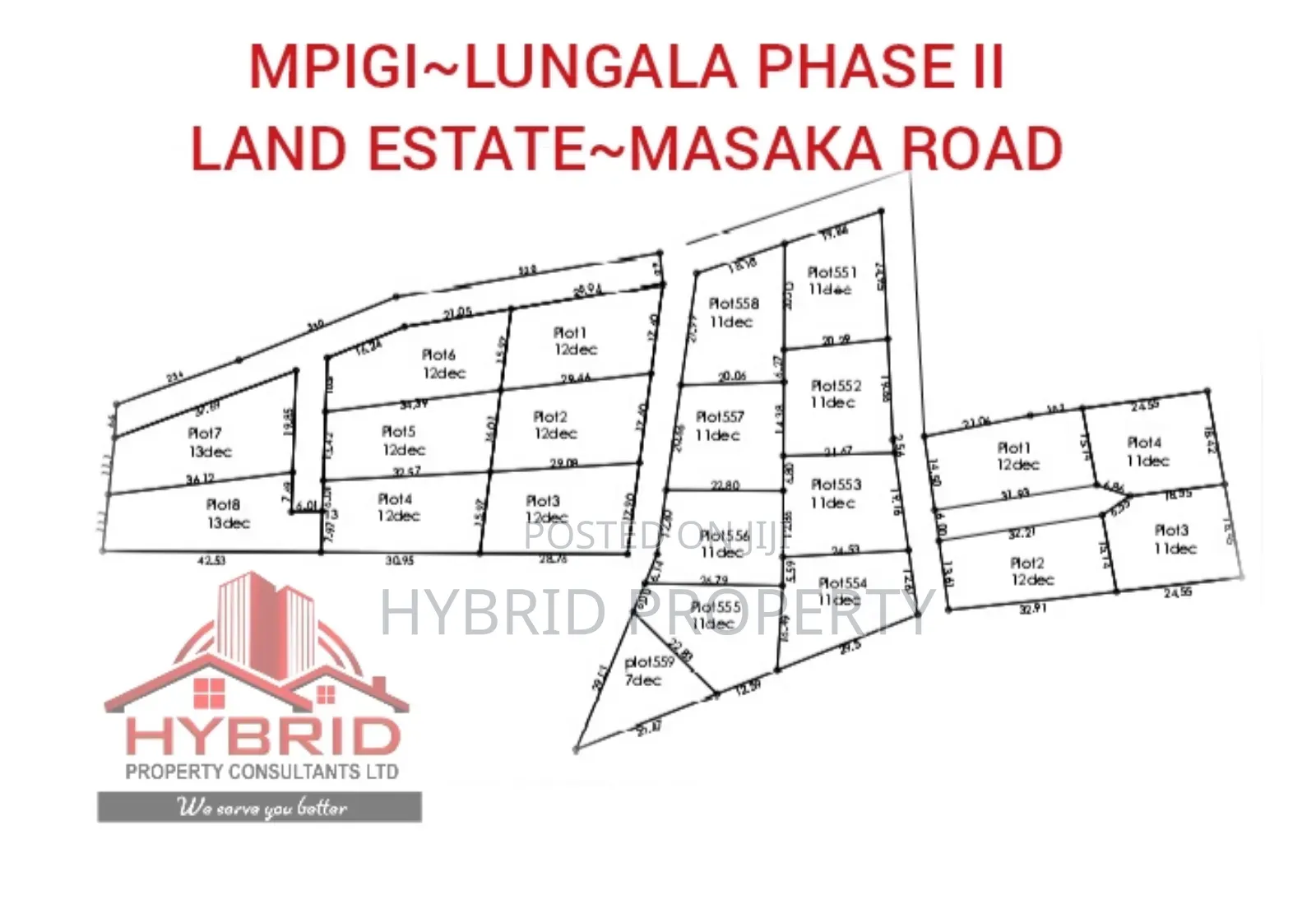Prime Plots For Sale At Mpigi Lungala~Masaka Road [II III]