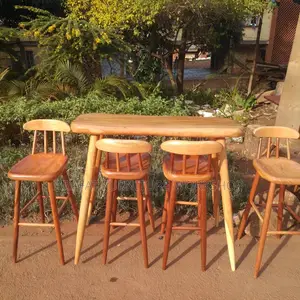 Photo - Afzelia Bar Counter Stool