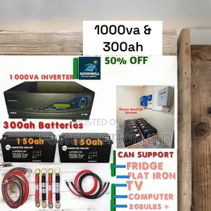 1000va Ups and 300ah Batteries Power Back Up System