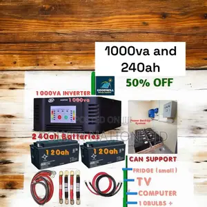 1000va UPS Inverter and 240ah Batteries Power Back Up System