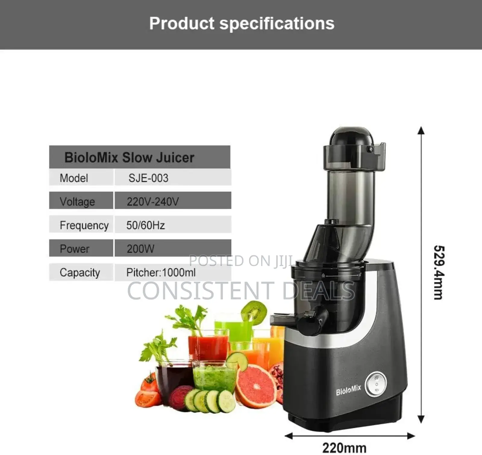 Slow Juicer / Juice Extractor