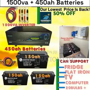 1500va Ups Inverter 450ah Batteries Power Back Up System