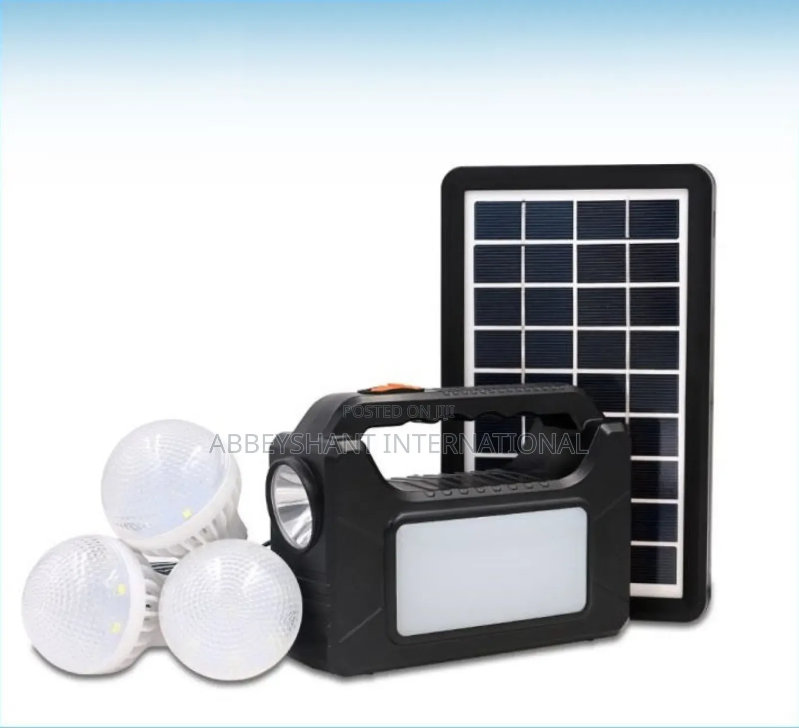 MINI SOLAR LIGHTING Device Works With Solar and Electricity