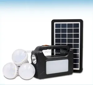 MINI SOLAR LIGHTING Device Works With Solar and Electricity