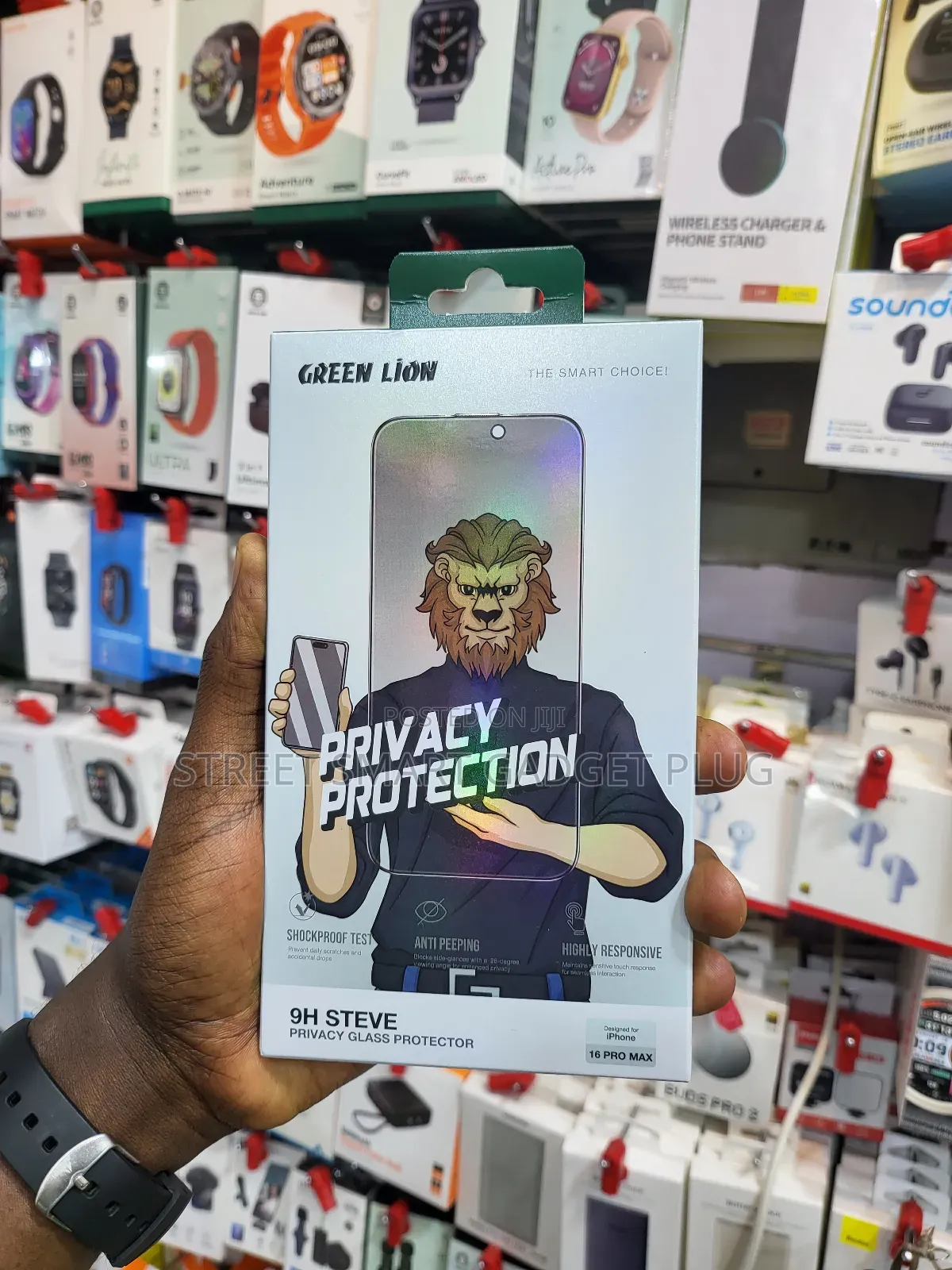 Greenlion iPhone 16 Privacy Screen Protectors 9H Steve