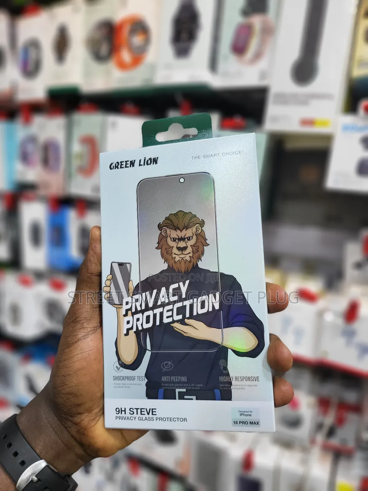 Greenlion iPhone 16 Privacy Screen Protectors 9H Steve