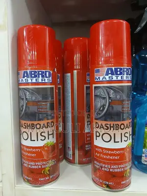 Abro USA Strawberry Freshener Car Dashboard Cleaning Polish