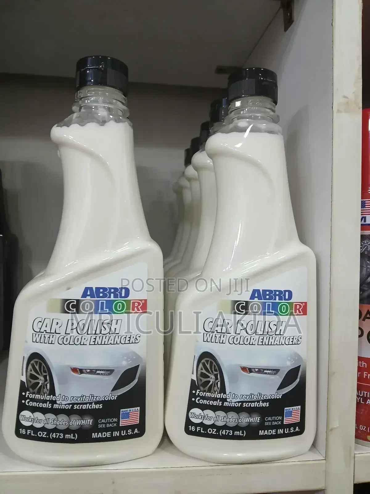 487ml Abro White Colour Car Polish With Light Enhencers