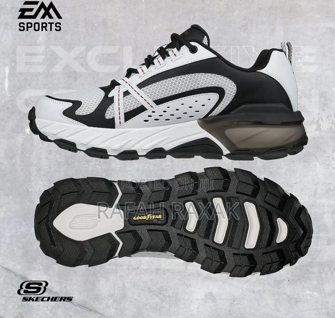 Original Mid Grey Skechers Max Protect Outdoor Hiking Shoes