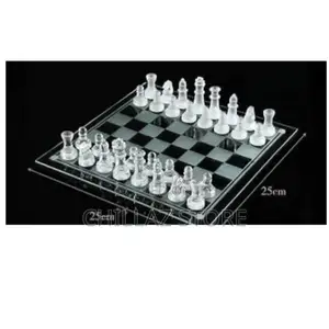 Crystal Glass Chess Board Game.