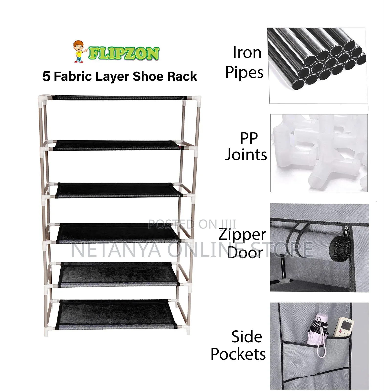 5 Layers Dust Proof Shoe Rack