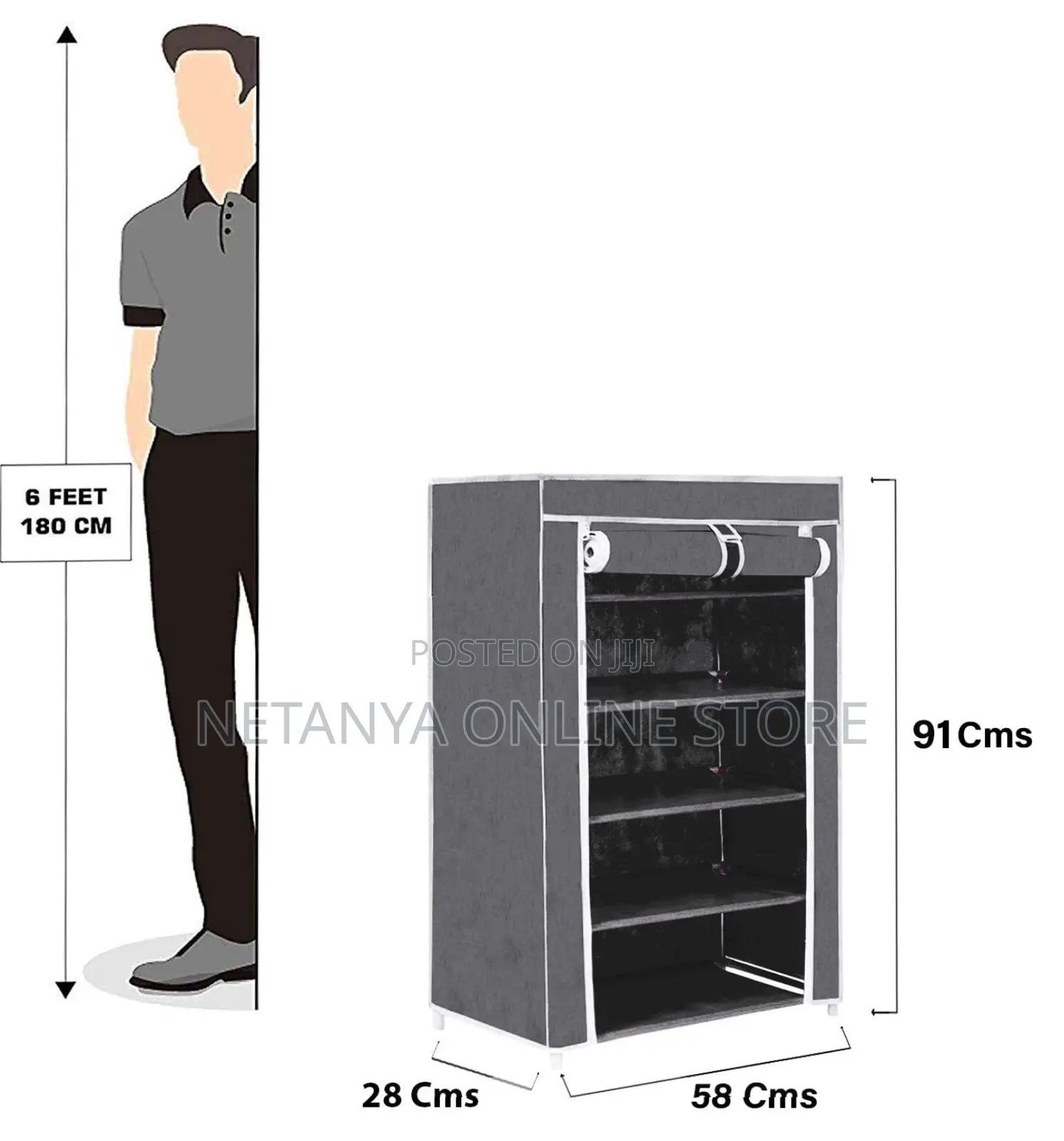 5 Layers Dust Proof Shoe Rack