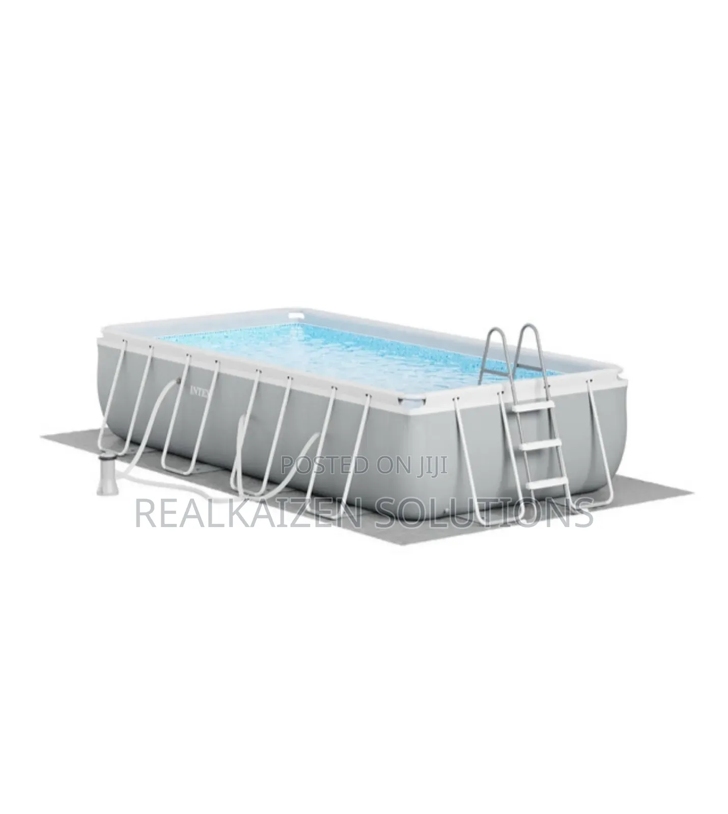 INTEX Prism Frame Premium Rectangular Swimming Pool Set 4.9m