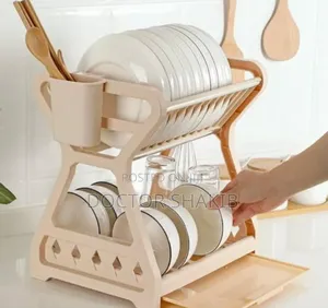 1pc ABS Kitchen Storage Modern Dish Rack