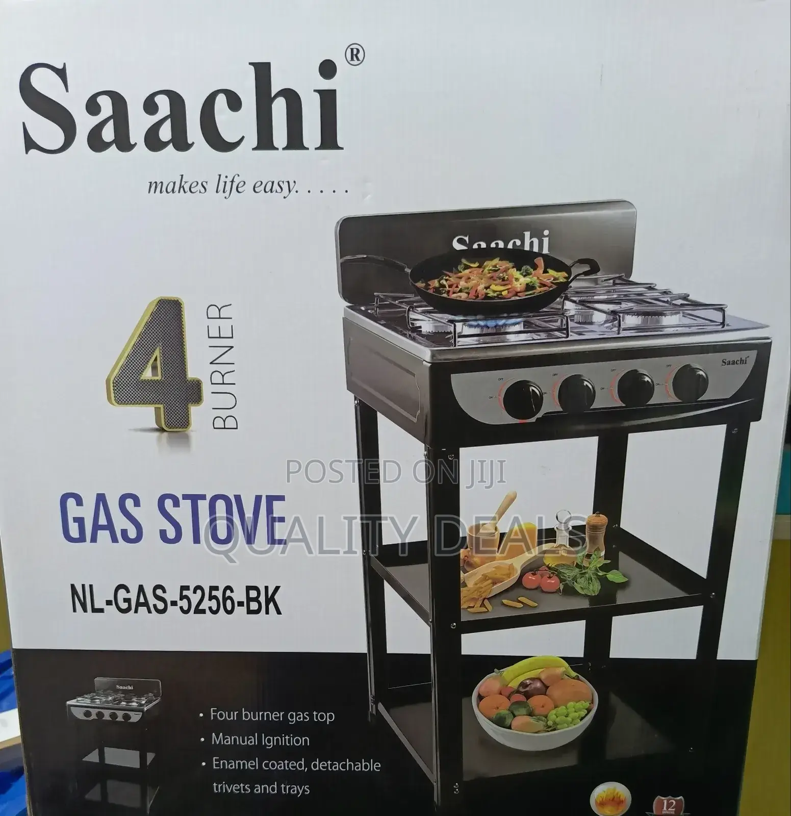 Saachi 4 Burner Gas Cooker
