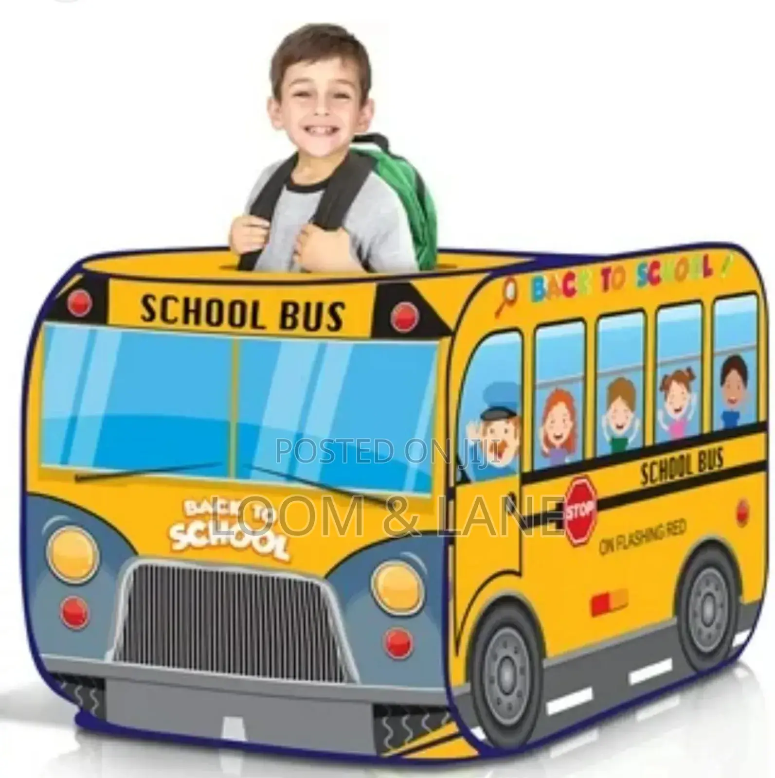 Kids Play Pop School Bus House Tent