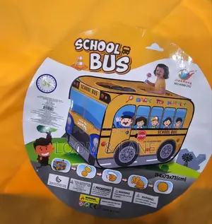 Kids Play Pop School Bus House Tent