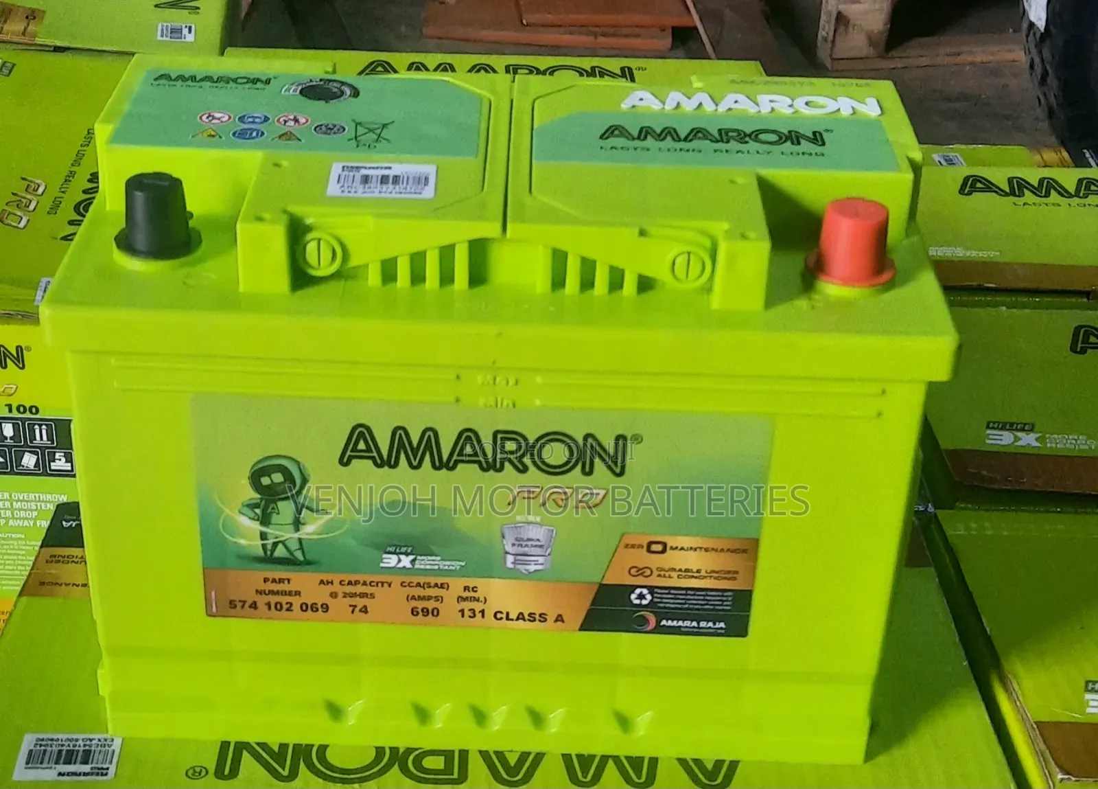 Din74 Amaron Car Battery