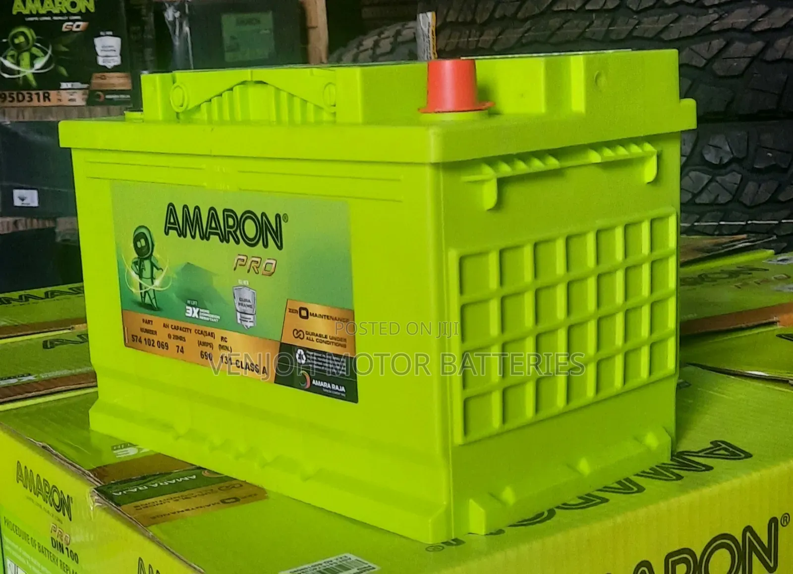 Din74 Amaron Car Battery