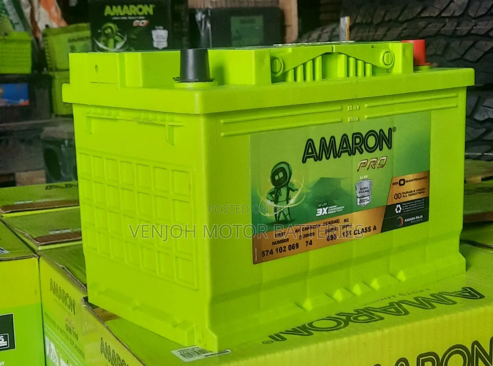 Din74 Amaron Car Battery