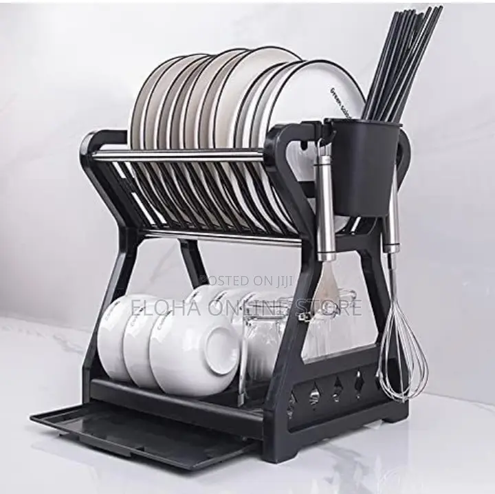 Multifunctional Dish Storage Drain Rack