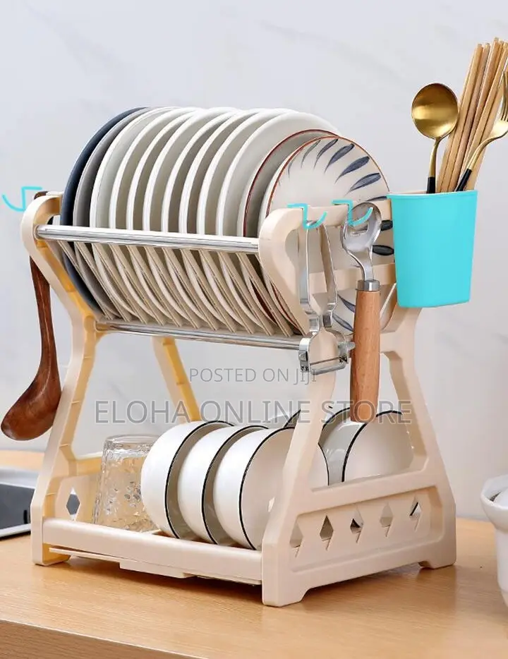 Multifunctional Dish Storage Drain Rack