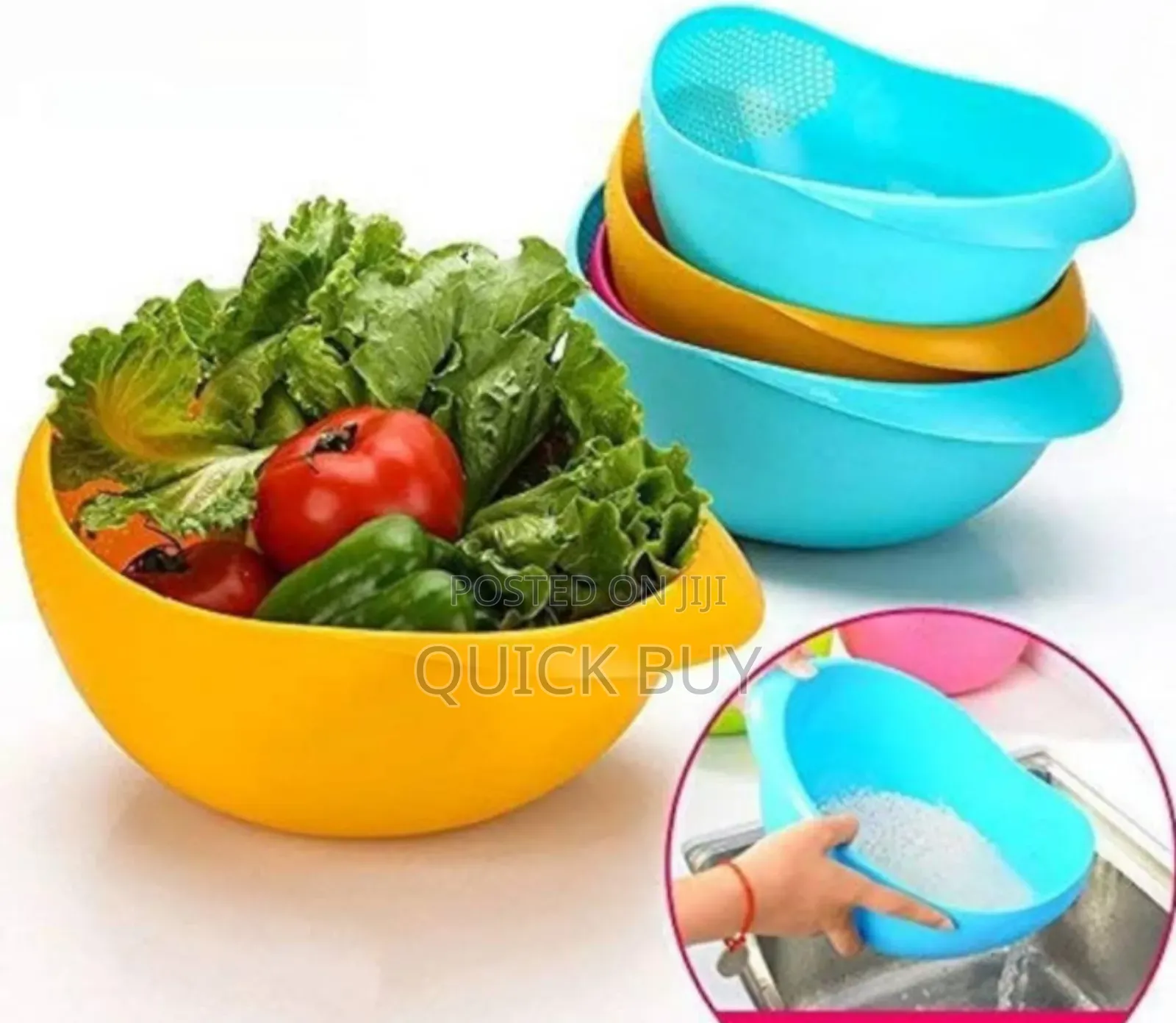 Multi-Purpose Modern Washing Bowl, Colander Sieve Strainer