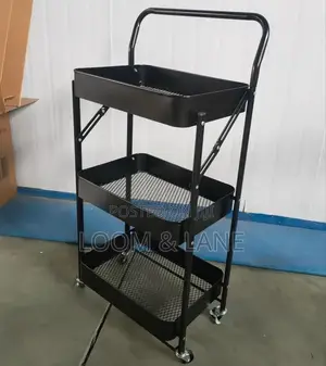 3 Tier Multi-Functional Rolling Cart Organizer Kitchen Rack