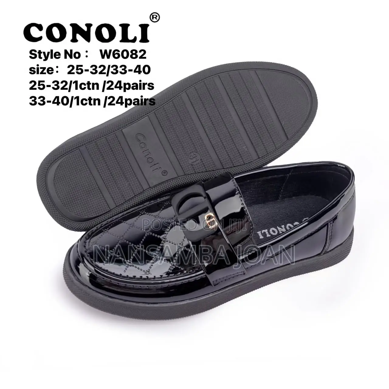 Original Children's Shinny Shoes-Black
