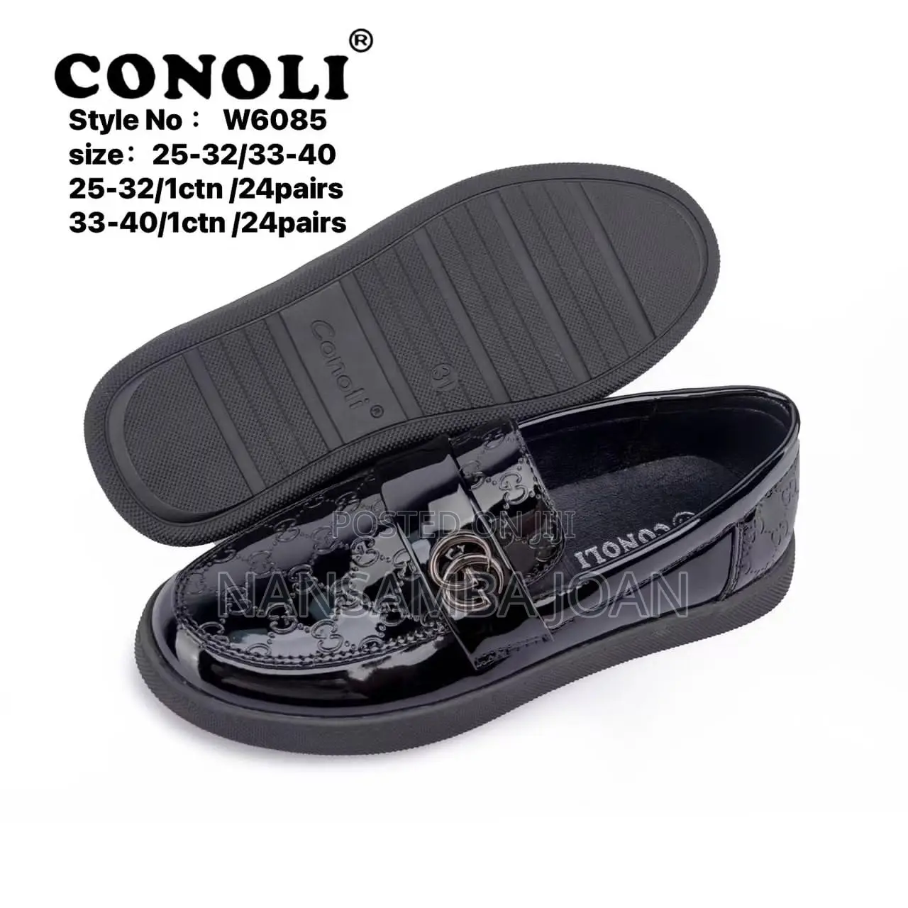 Original Children's Shinny Shoes-Black