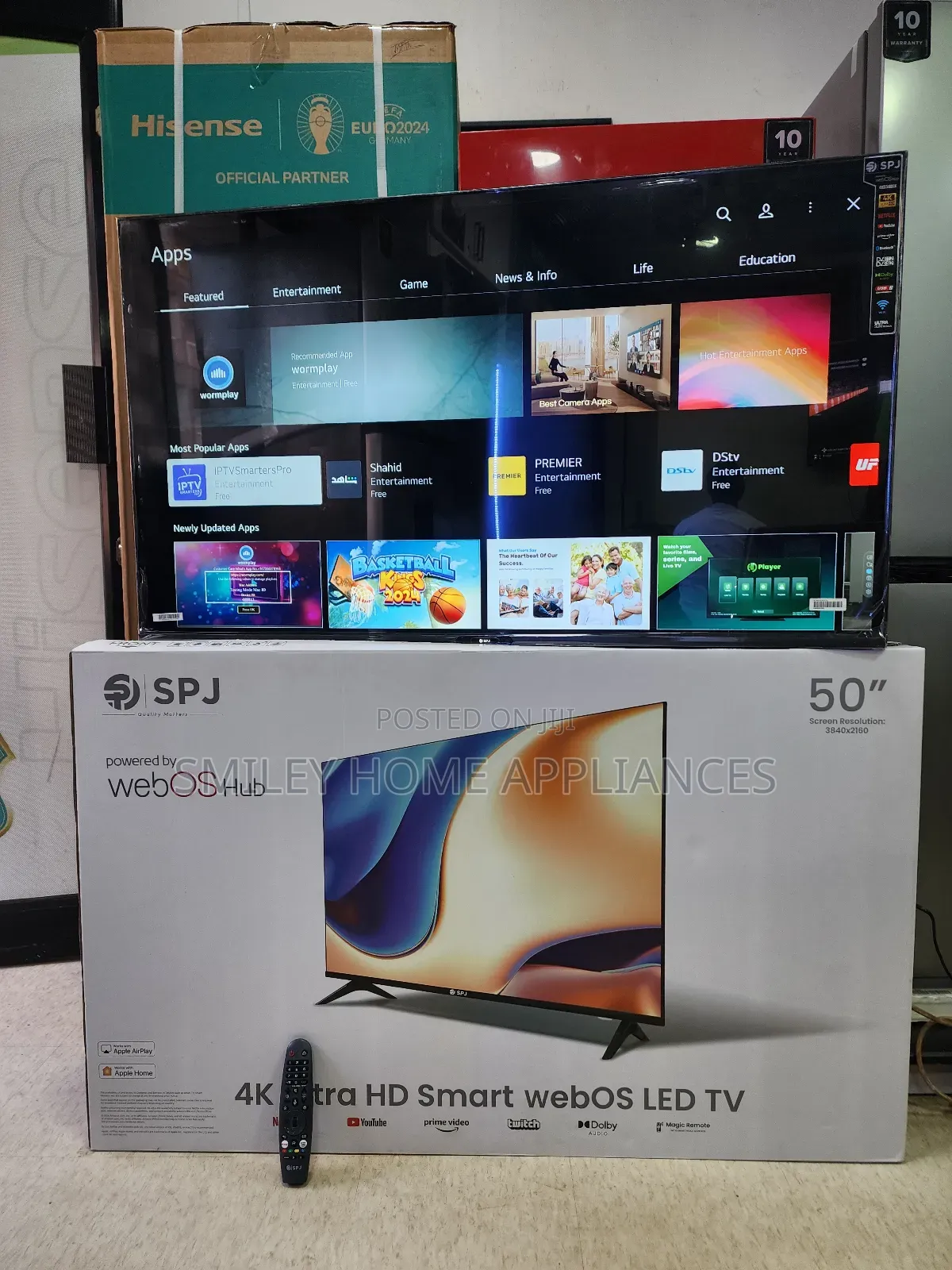 New Discounted SPJ Web OS Hub Smart TV 50inches