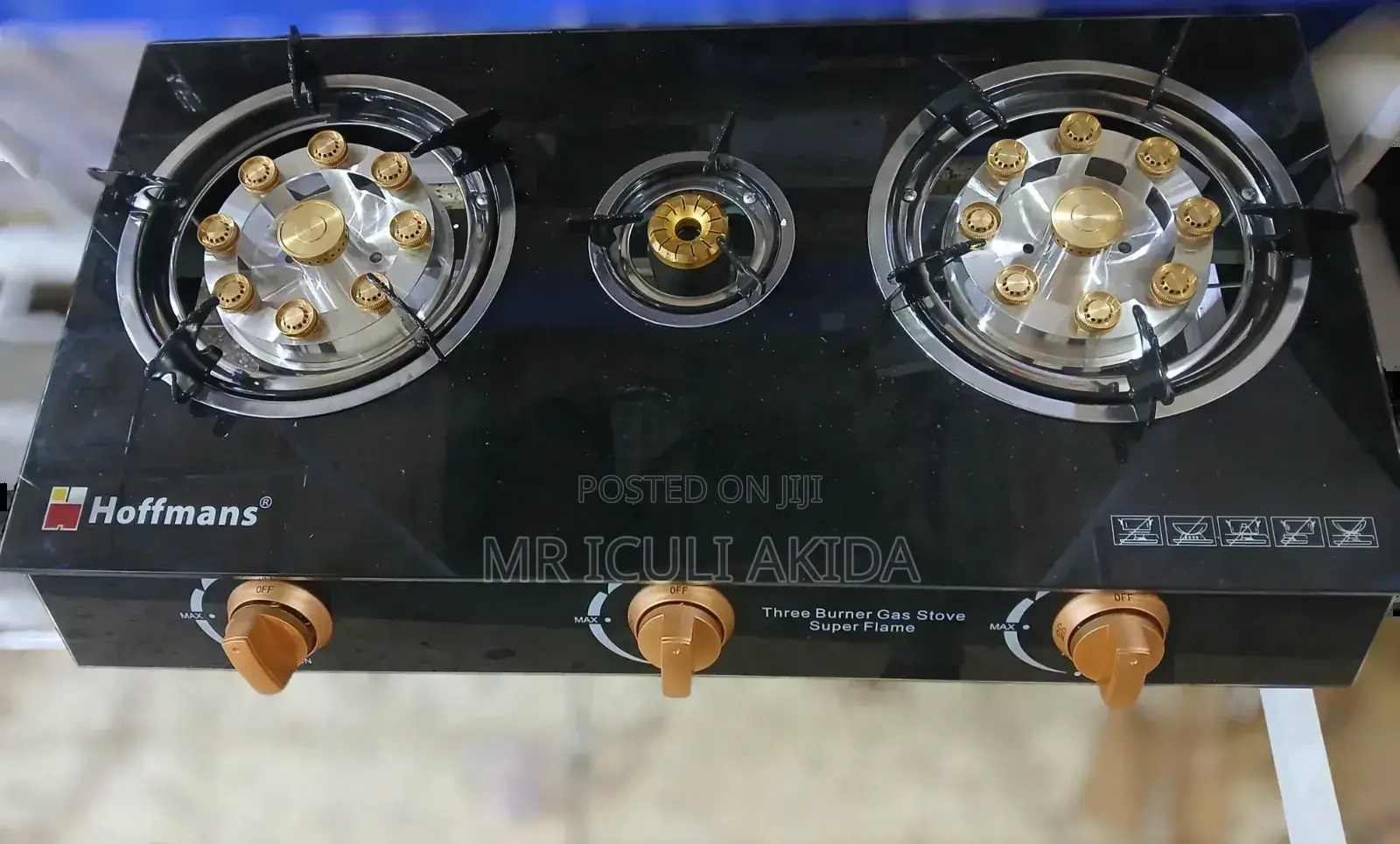 Hoffman's Three Burner Super Flame Gas Cooker Stove