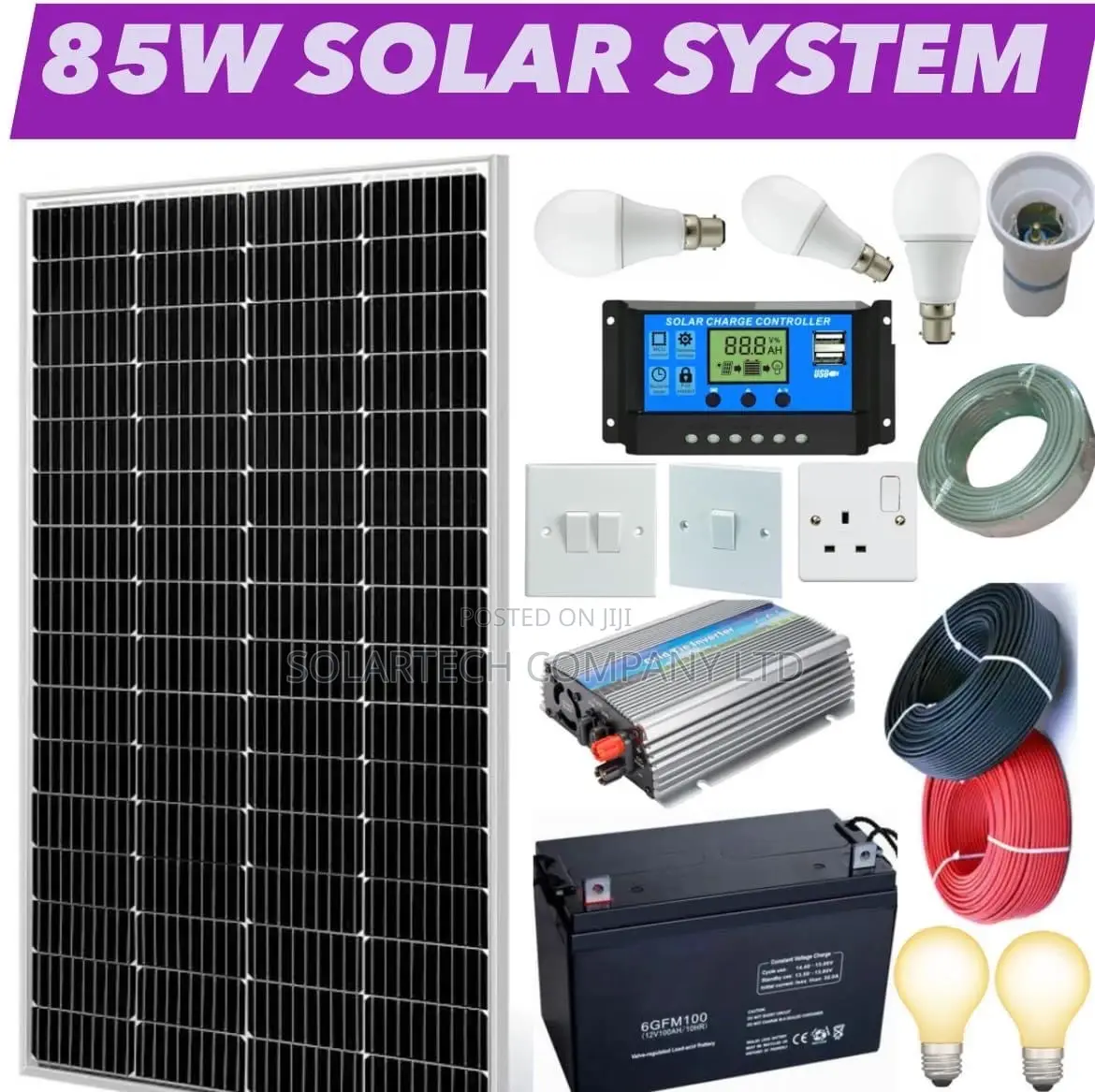 85W Solar Energy Full Kit Pic