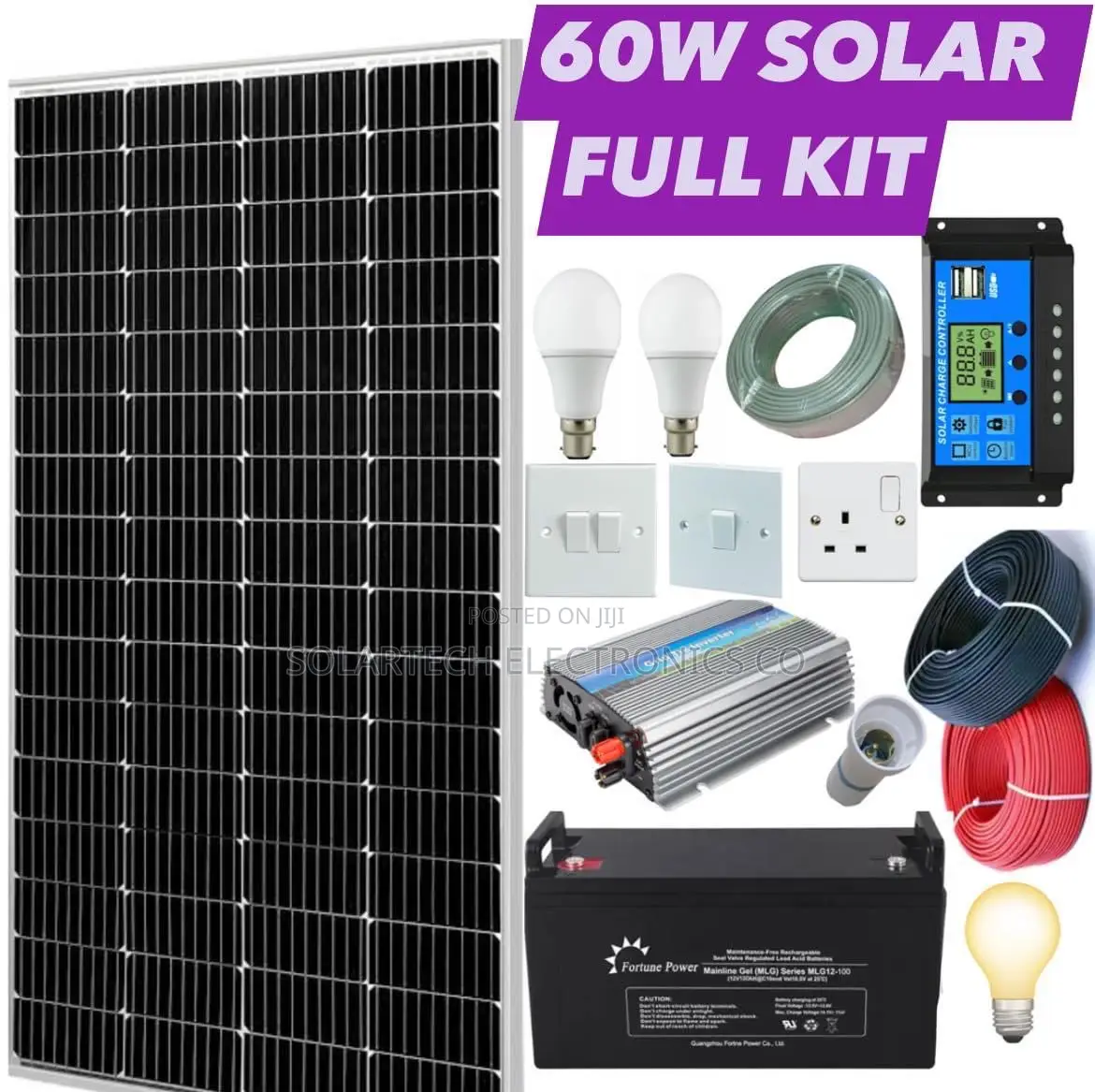 60W Solartech Energy Full Kit