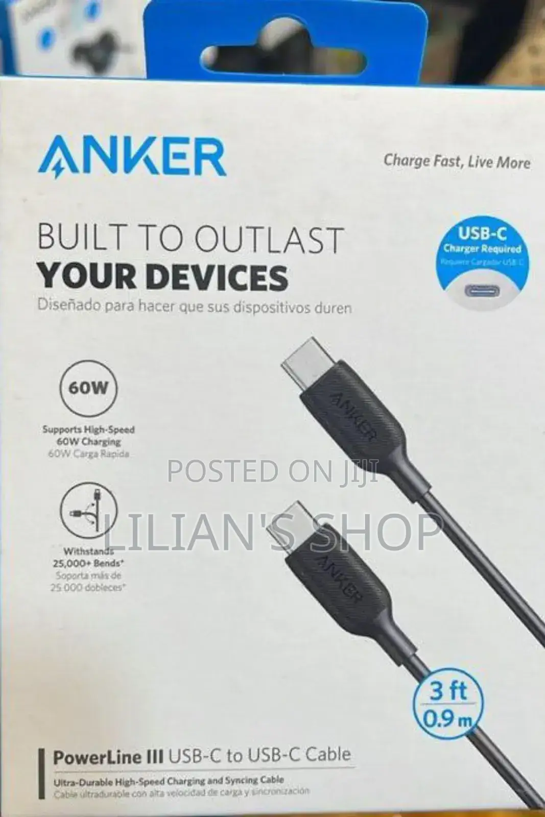 Anker USB C to Usb C Charging Cable