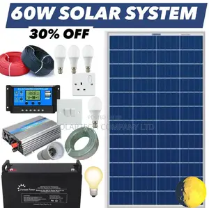 60W Solar System Full Kit/ Many Cells