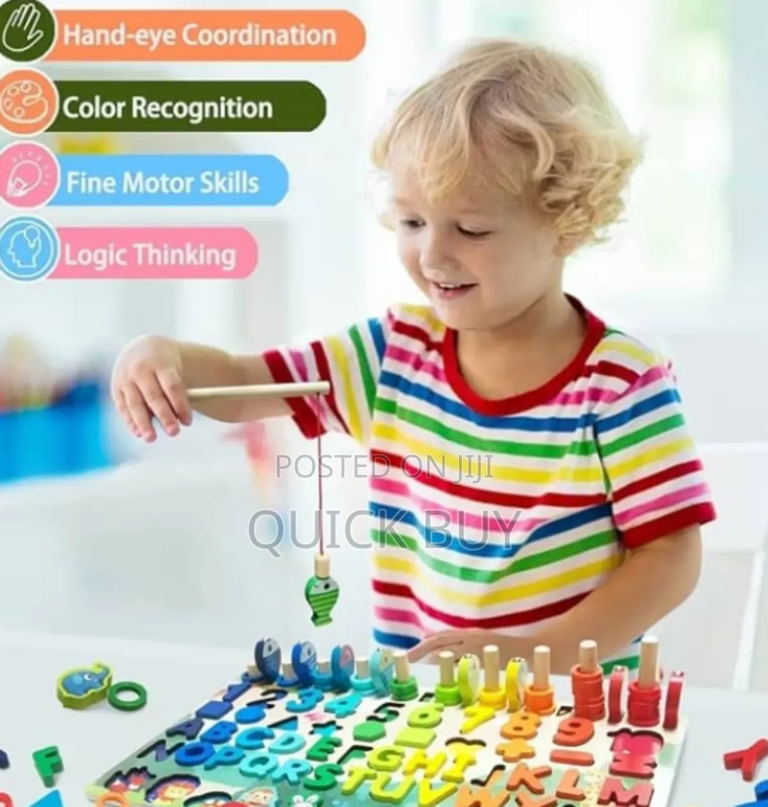 Innovative 7in 1 Montessori Kids Educative Puzzle