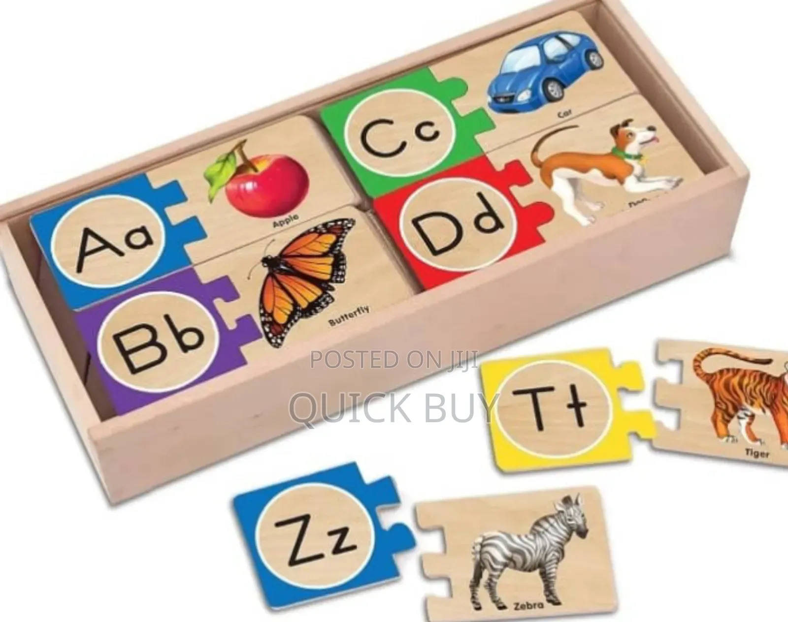 State of Art- Kids Colour Wooden Letters Alphabet Puzzle